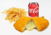 Set Meal 2 Volcanic Cheesy Chicken + Chips + Soft Drink or Bubble Tea